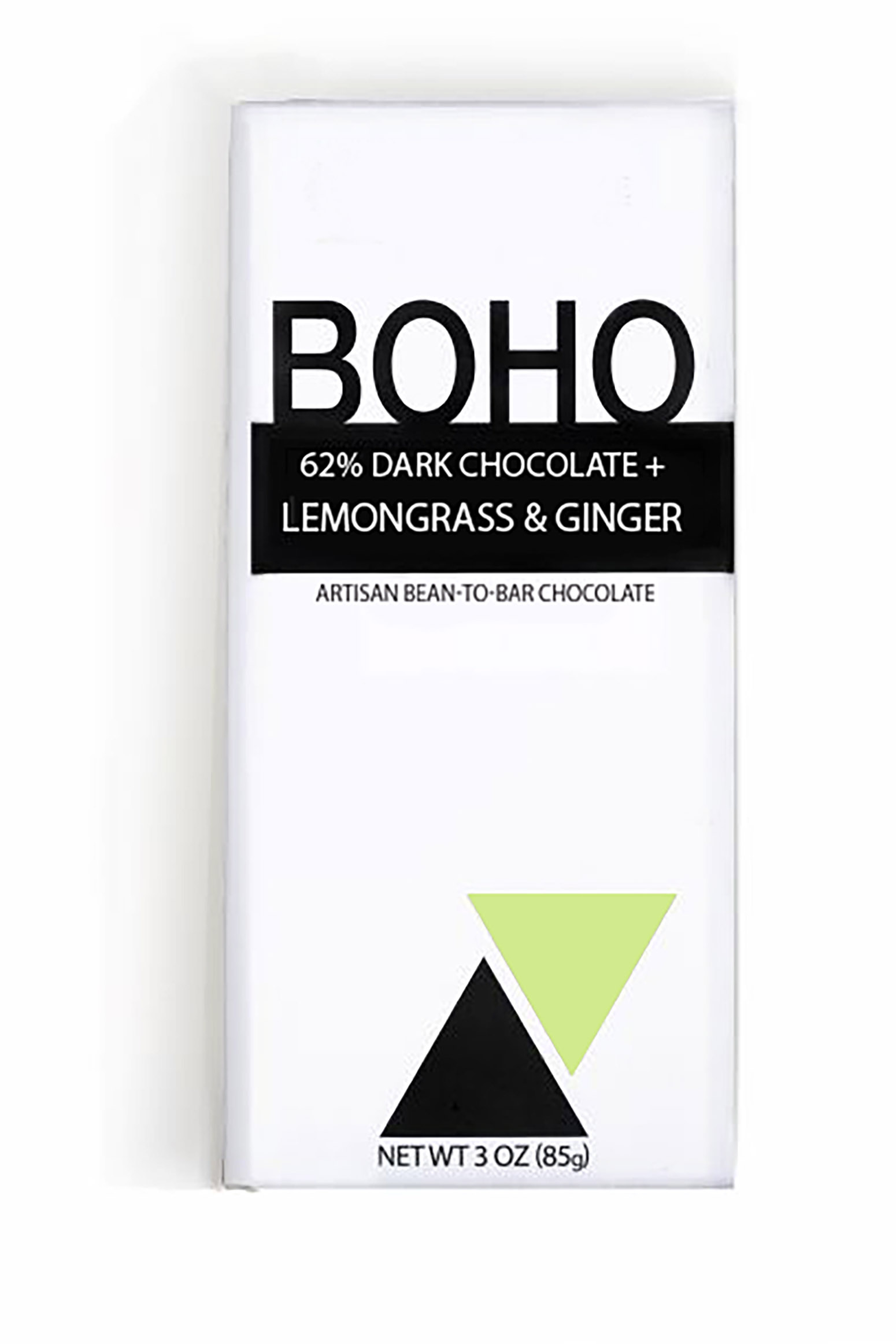 62% Dark Chocolate + Lemongrass Ginger chocolate bar